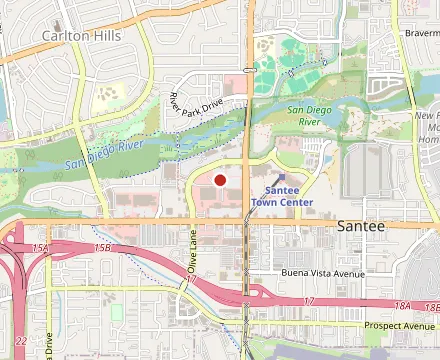 Map showing Streets Pho & Grill