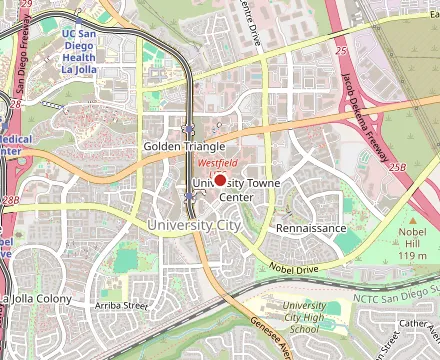 Map showing Haidilao Hotpot San Diego