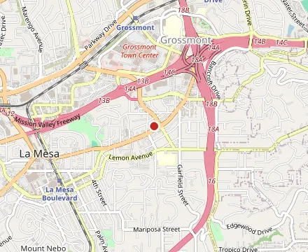 Map showing The Hills Pub