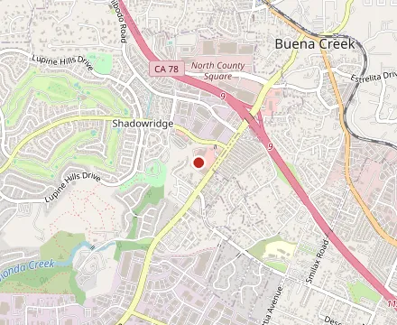 Map showing Pho Truc Xanh