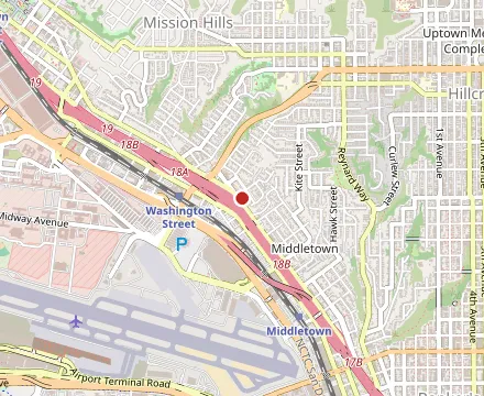 Map showing Pizza e Birra