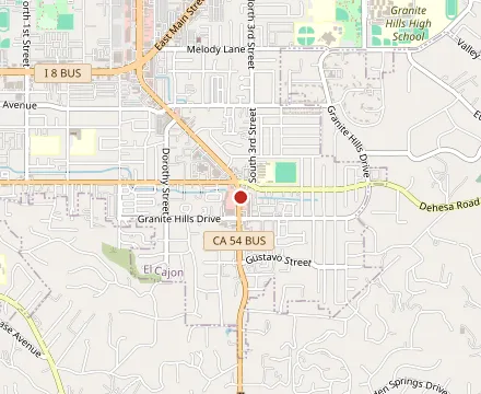 Map showing Crafted Greens