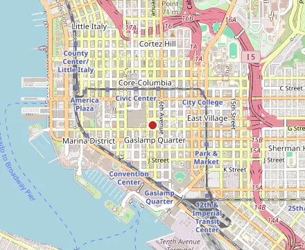 Map showing Asti Ristorante