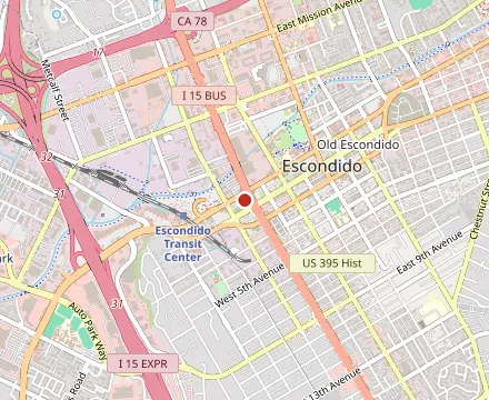 Map showing Craft and Taco Lounge