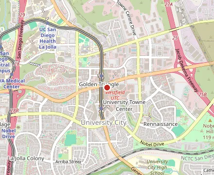 Map showing Lucrezia La Jolla