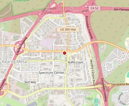 Map showing Adrian's Surf N' Turf Grill