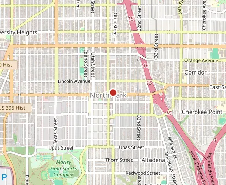 Map showing Poki One N Half