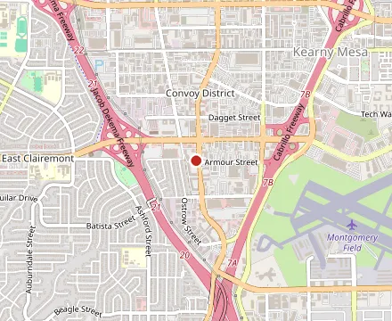Map showing Manna Heaven BBQ