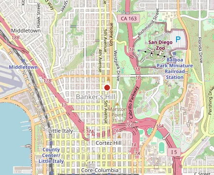 Map showing Azuki Sushi