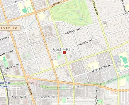 Map showing The Empanada Spot