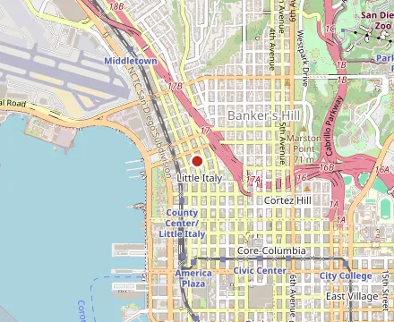 Map showing Born & Raised