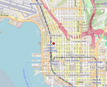 Map showing Craft & Commerce