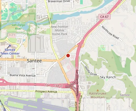 Map showing The Sandwich Bags